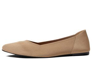 MIA SHOES KERRI POINTED TOE BALLET FLAT SHOES FOR WOMEN, SAND, SIZE 8